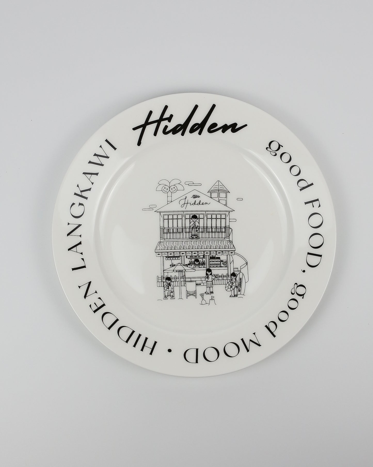 Hidden Beach House Plate