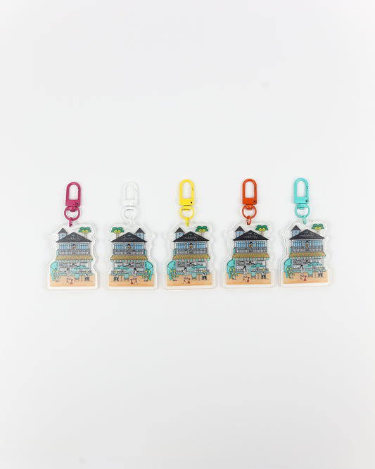 Hidden Beach House Acrylic Keychain