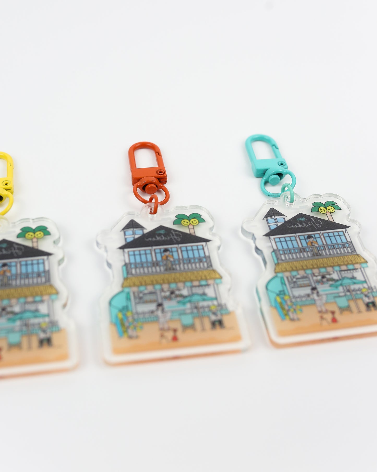 Hidden Beach House Acrylic Keychain