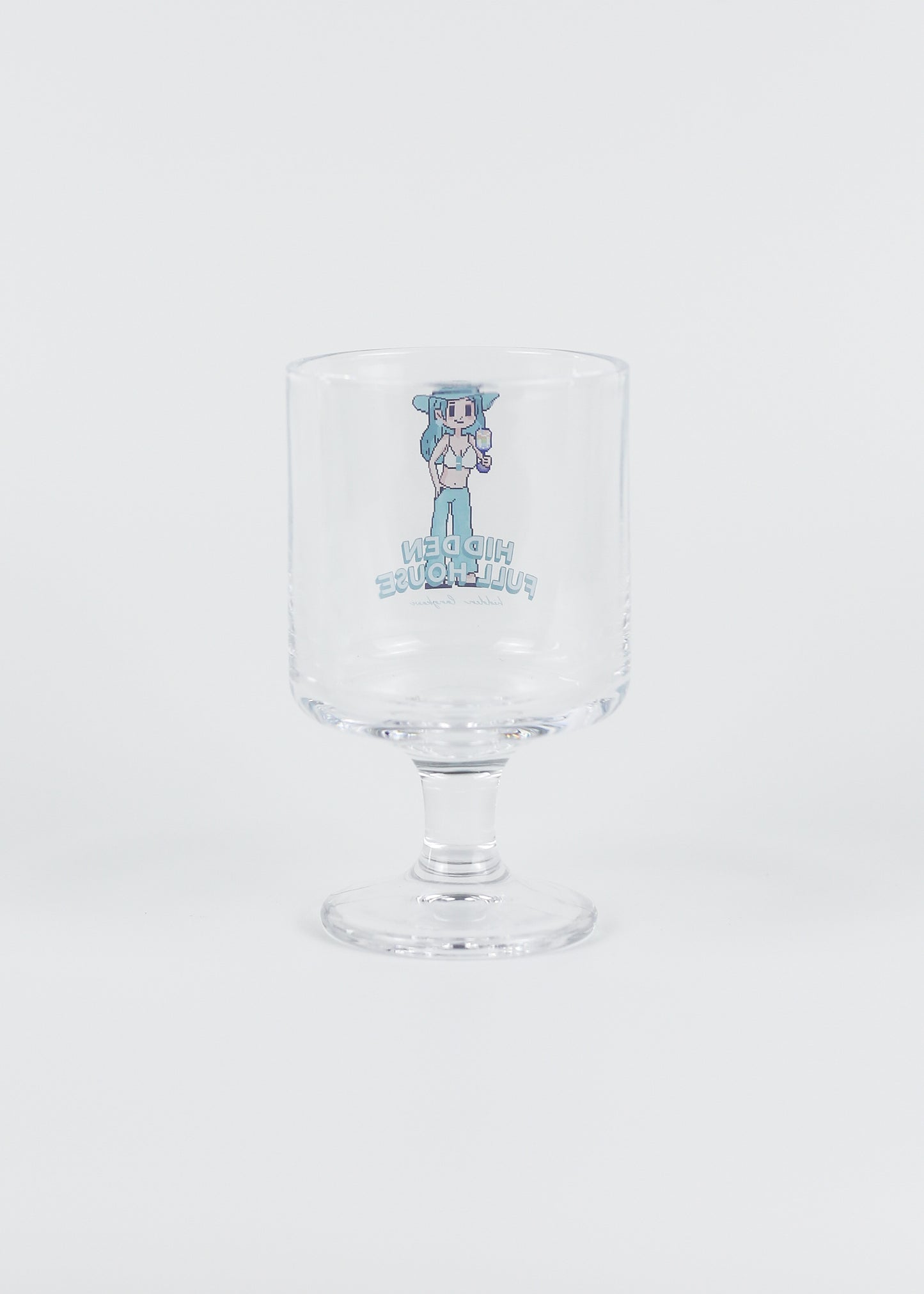 Hidden Full House Dessert Glass - Girl