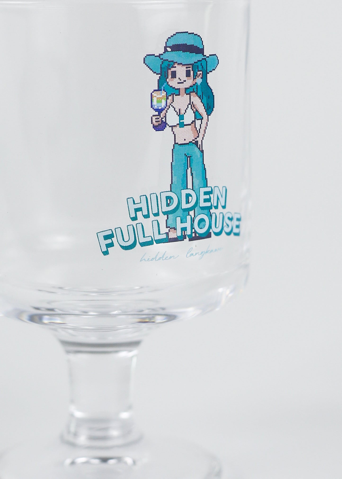 Hidden Full House Dessert Glass - Girl