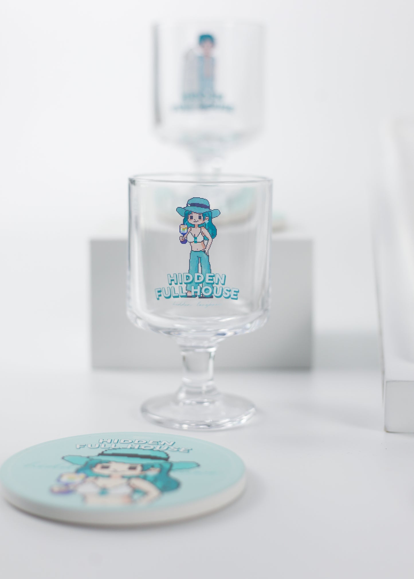 Hidden Full House Dessert Glass - Girl
