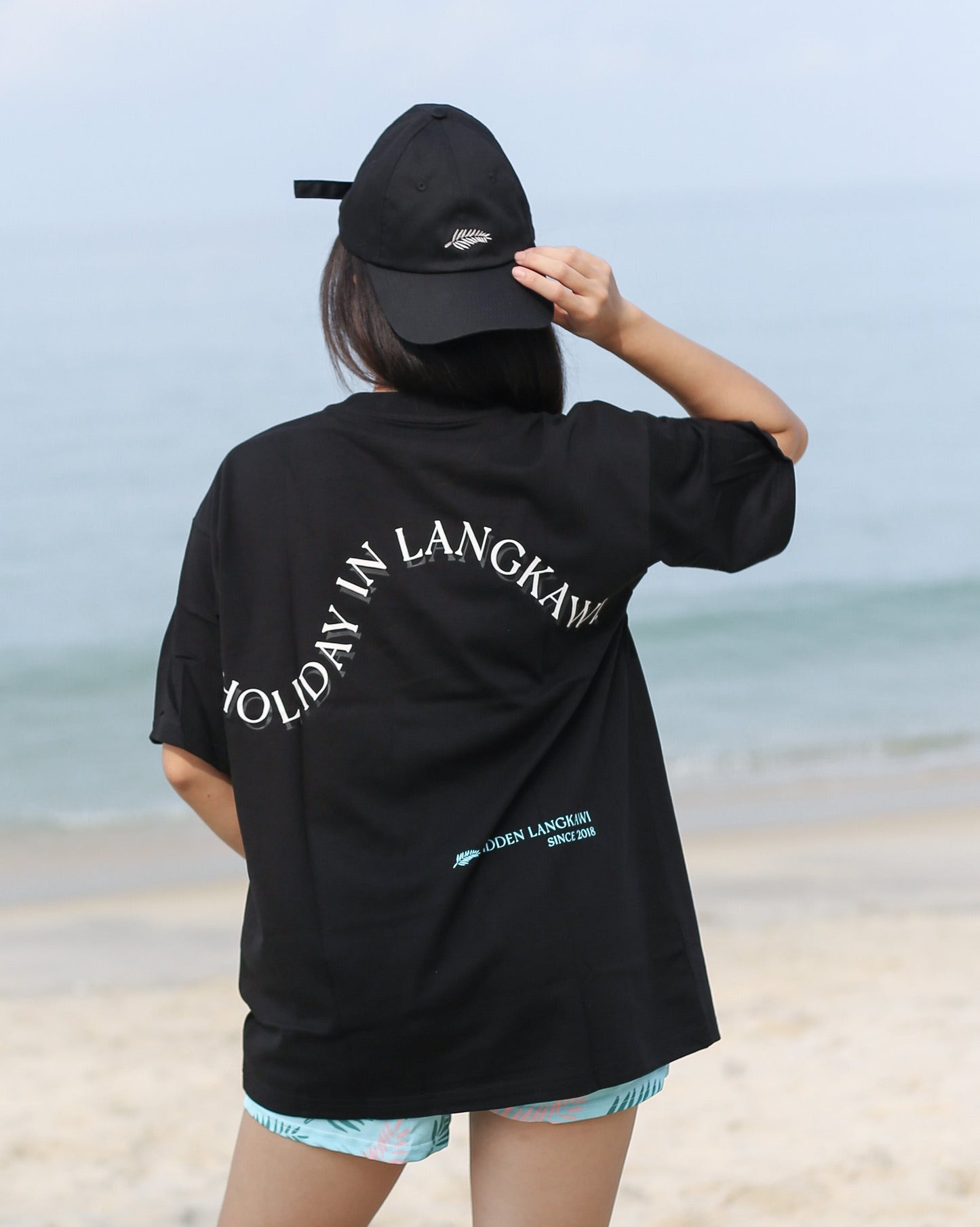 Holiday in Langkawi Tee in Black