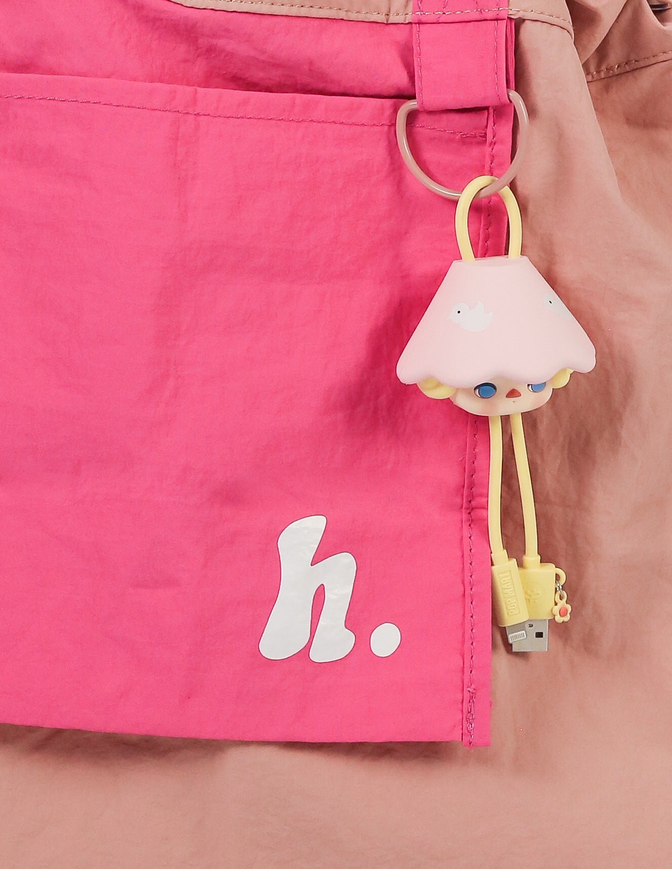 Fold-N-Go Carryall Tote / 001 in Flamingo Pink