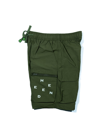 Relaxed Fit Parachute Cargo Shorts