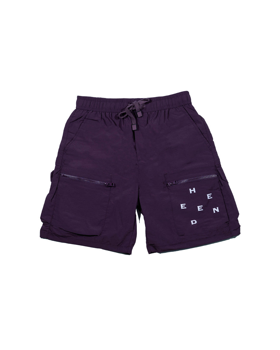 Relaxed Fit Parachute Cargo Shorts