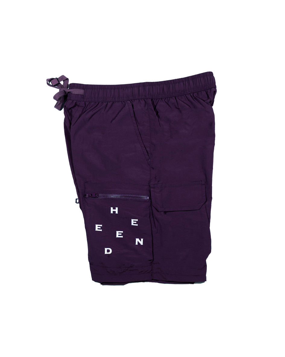 Relaxed Fit Parachute Cargo Shorts