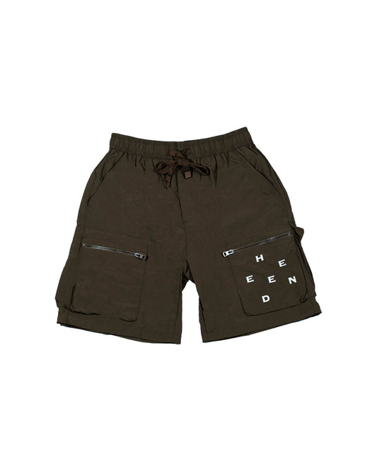 Relaxed Fit Parachute Cargo Shorts