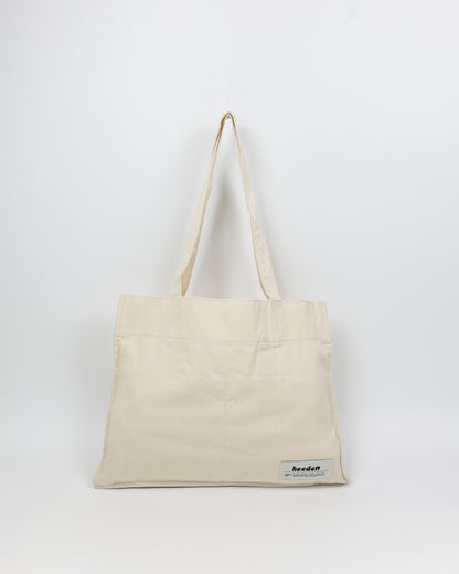 Holiday Tote Bag in Sand