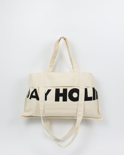 Holiday Tote Bag in Sand