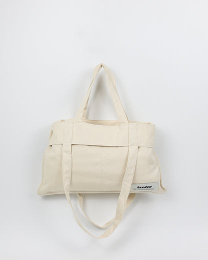 Holiday Tote Bag in Sand