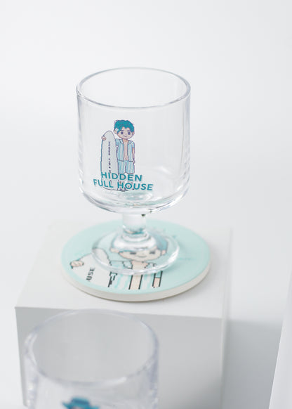 Hidden Full House Dessert Glass -Boy