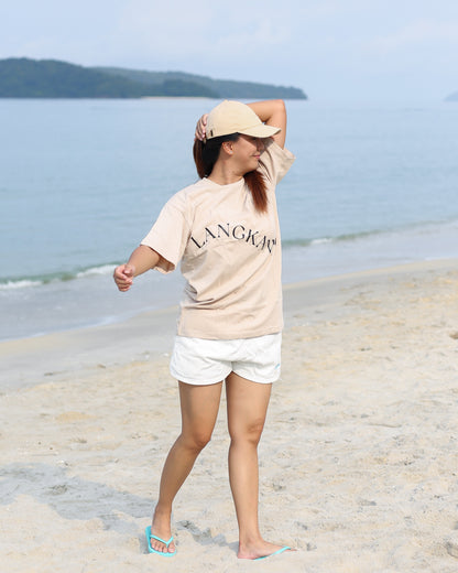 Holiday in Langkawi Tee in Khaki