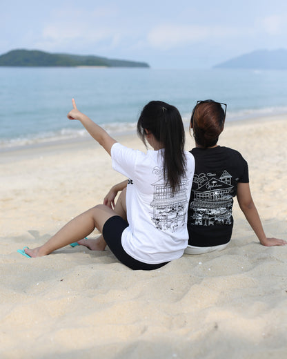 Hidden Beach House Tee in White