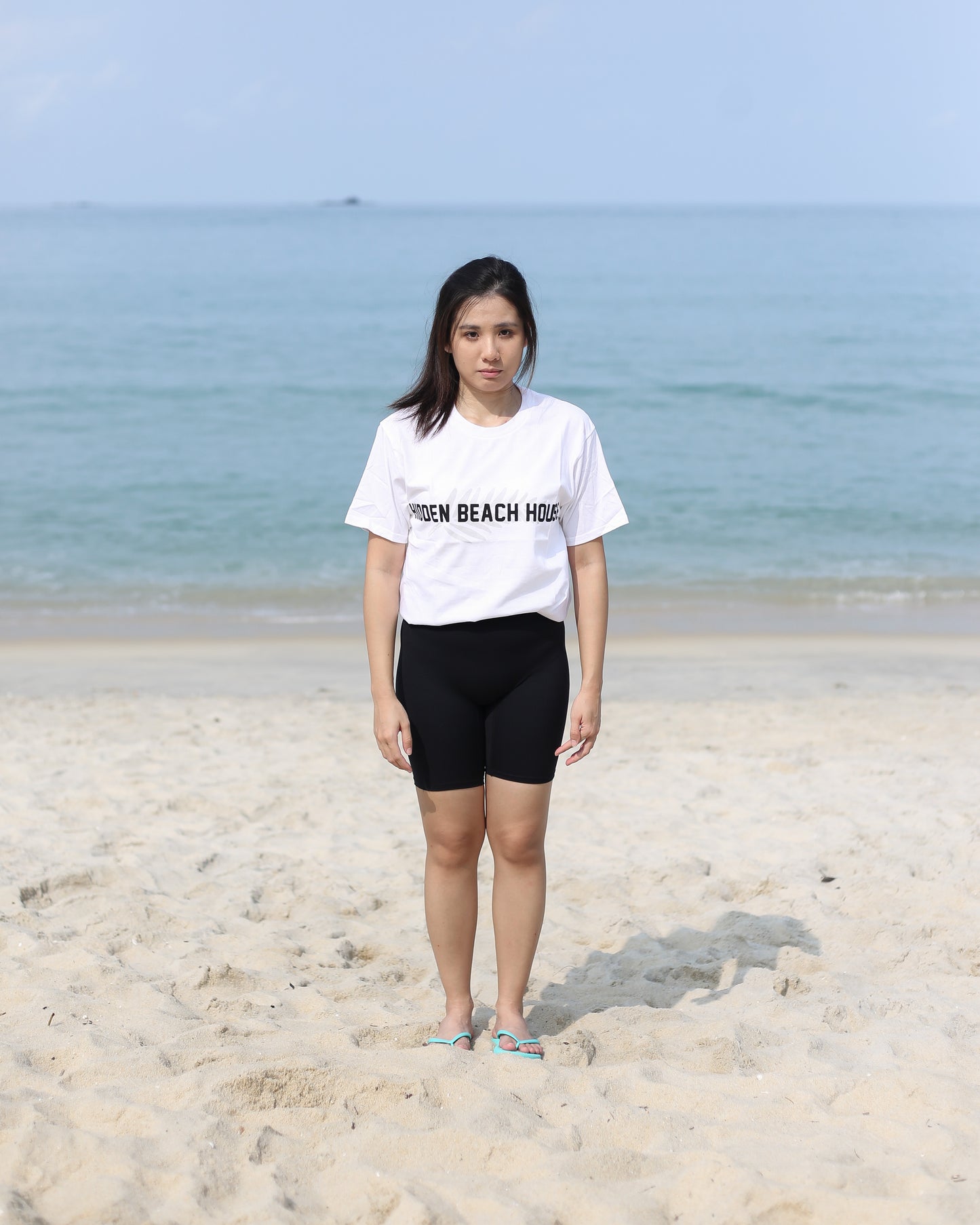 Hidden Beach House Tee in White