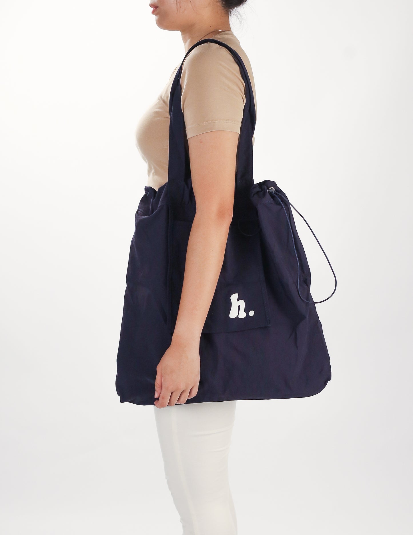 Fold-N-Go Carryall Tote / 001 in Navy Blue