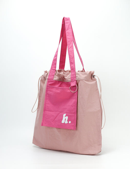 Fold-N-Go Carryall Tote / 001 in Flamingo Pink