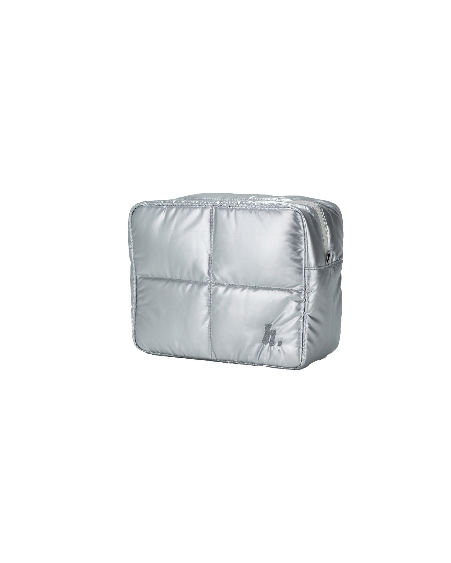 Puffy Roomy Porter in Metallic Silver