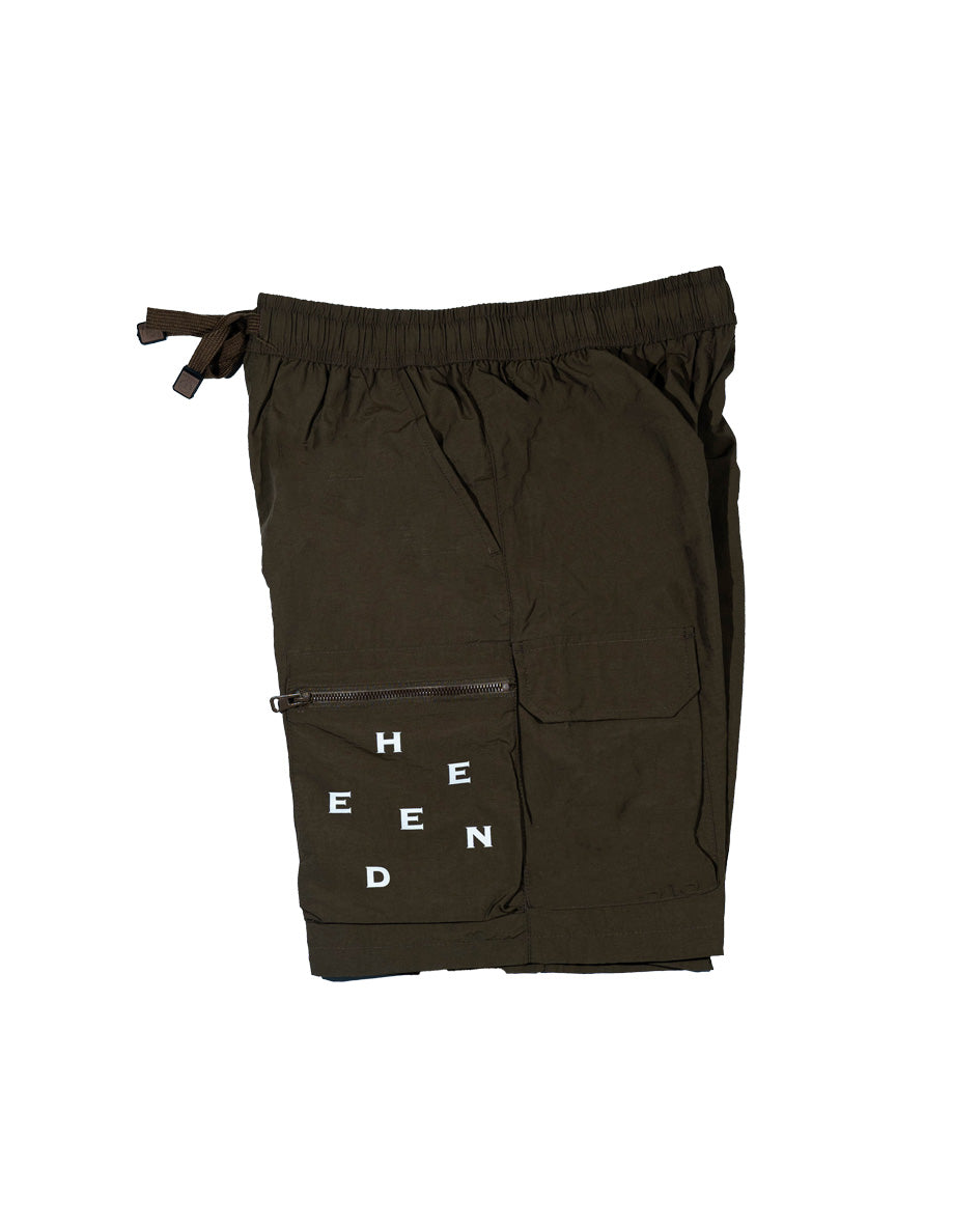 Relaxed Fit Parachute Cargo Shorts