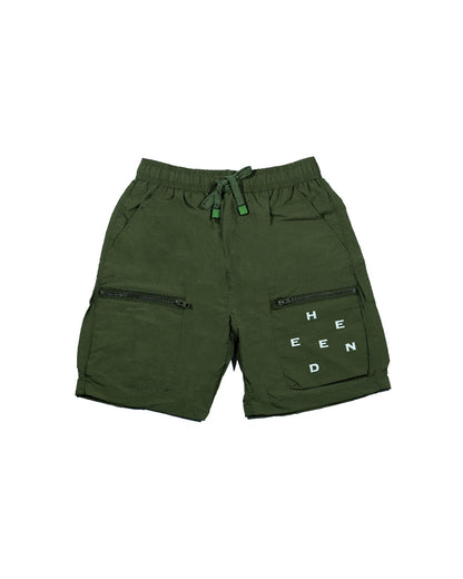 Relaxed Fit Parachute Cargo Shorts