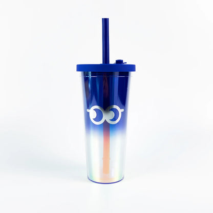 Gossipy Eye Tumbler in Silver-blue Gradient