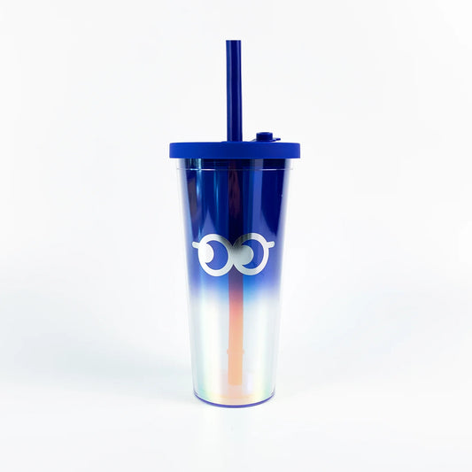 Gossipy Eye Tumbler in Silver-blue Gradient
