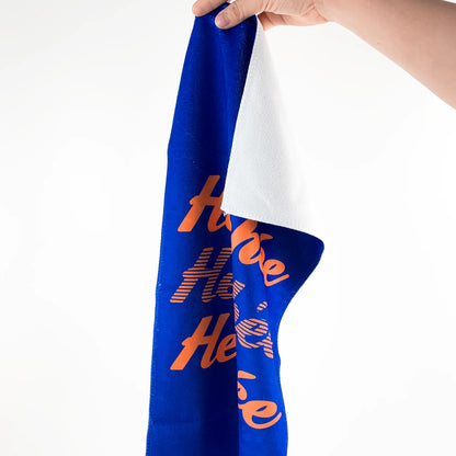 Say Heehee Louder Blue Face Towel