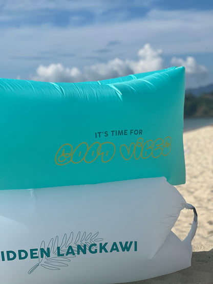 Good Vibes Only Inflatable Sofa