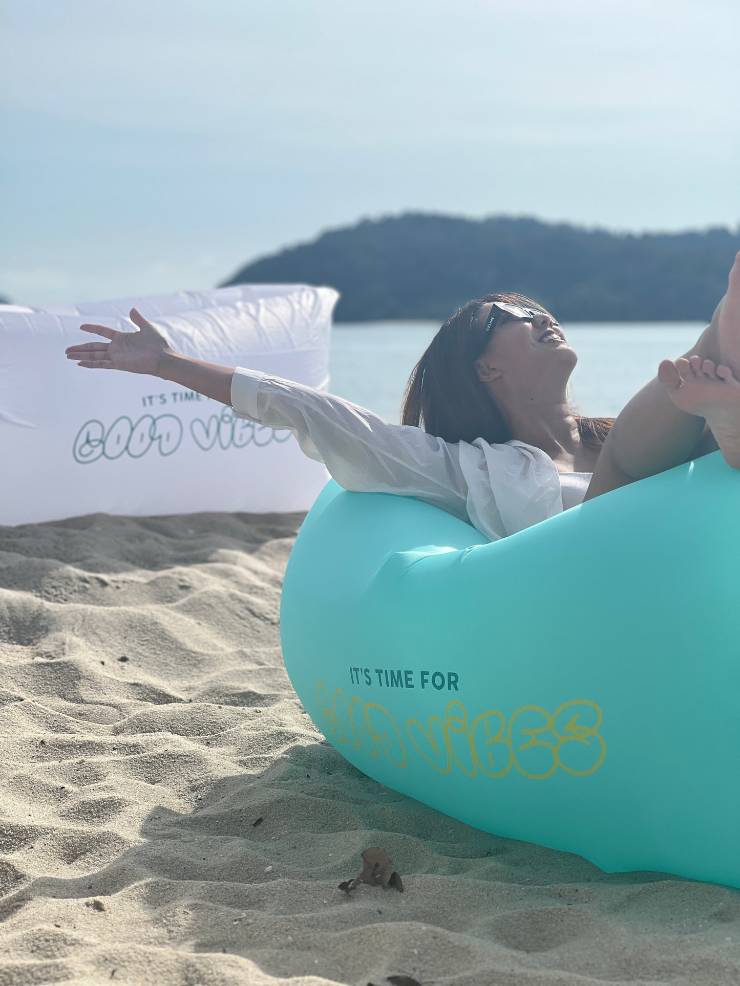 Good Vibes Only Inflatable Sofa